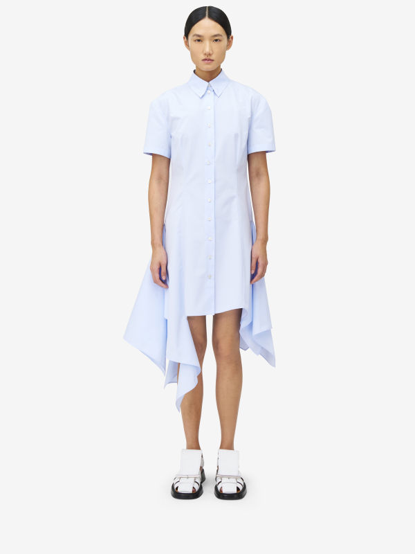 ALEXANDER MCQUEEN - Asymmetric Shirt Dress - Item 833870QAABC4331
